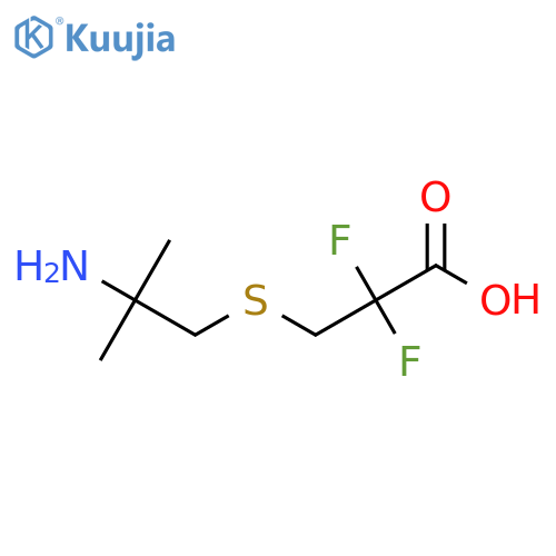 3-(2-Amino-2-methylpropyl)sulfanyl-2,2-difluoropropanoic acid structure