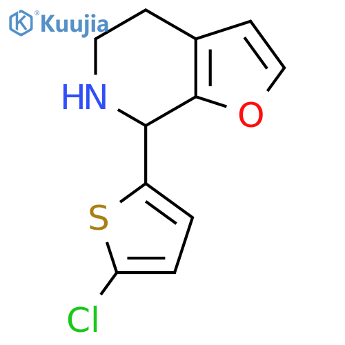 7-(5-chlorothiophen-2-yl)-4H,5H,6H,7H-furo2,3-cpyridine structure