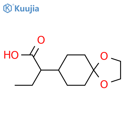 2-(1,4-Dioxaspiro[4.5]decan-8-yl)butanoic acid structure