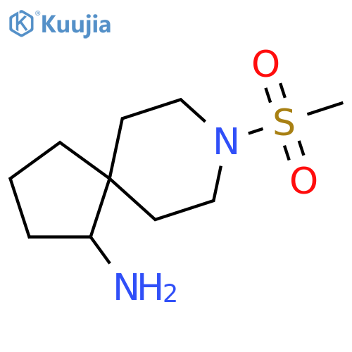 8-Azaspiro[4.5]decan-1-amine, 8-(methylsulfonyl)- structure