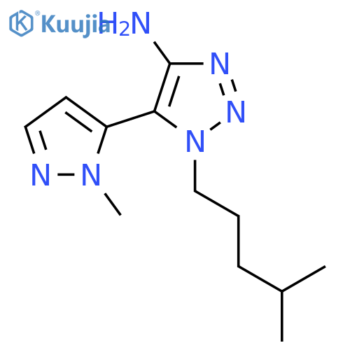 5-(1-methyl-1H-pyrazol-5-yl)-1-(4-methylpentyl)-1H-1,2,3-triazol-4-amine structure