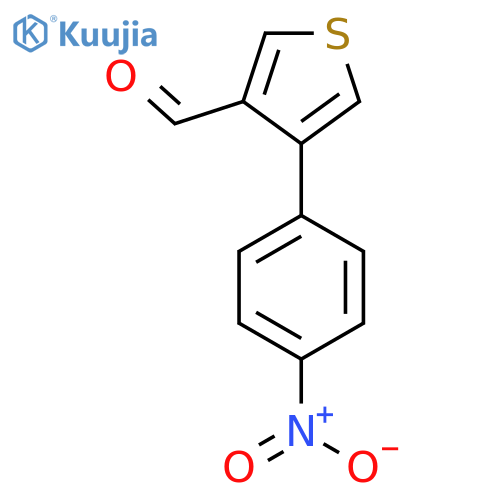 4-(4-Nitrophenyl)thiophene-3-carbaldehyde structure