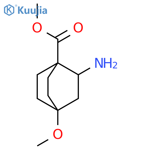 Bicyclo[2.2.2]octane-1-carboxylic acid, 2-amino-4-methoxy-, methyl ester structure