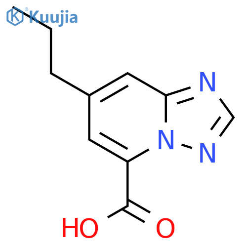 7-propyl-1,2,4triazolo1,5-apyridine-5-carboxylic acid structure