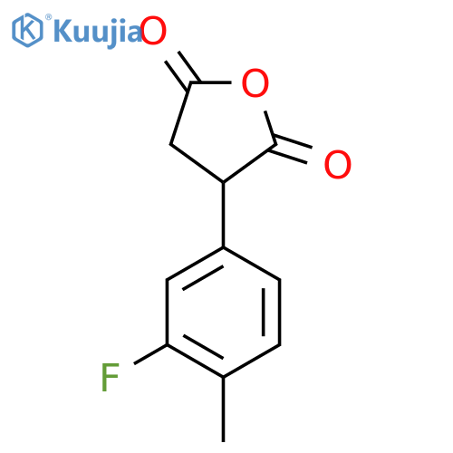 3-(3-Fluoro-4-methylphenyl)oxolane-2,5-dione structure