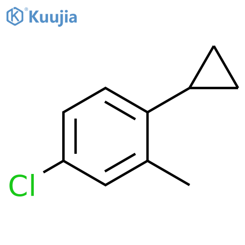 4-chloro-1-cyclopropyl-2-methylbenzene structure