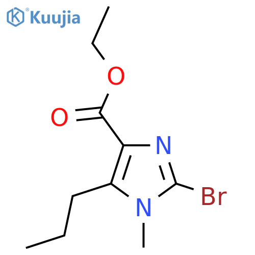Ethyl 2-bromo-1-methyl-5-propylimidazole-4-carboxylate structure