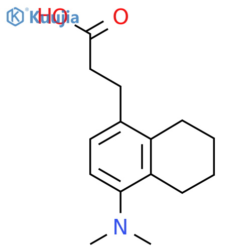 3-[4-(Dimethylamino)-5,6,7,8-tetrahydronaphthalen-1-yl]propanoic acid structure