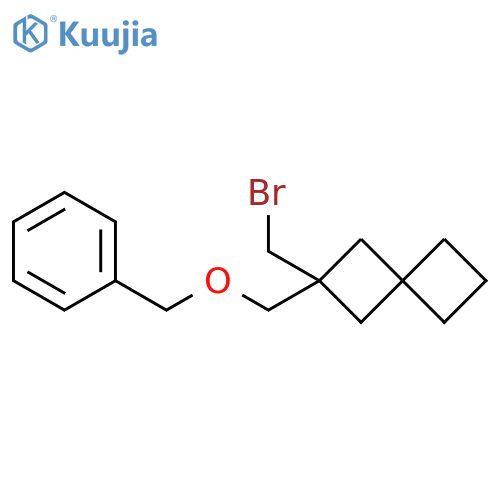 Spiro[3.3]heptane, 2-(bromomethyl)-2-[(phenylmethoxy)methyl]- structure