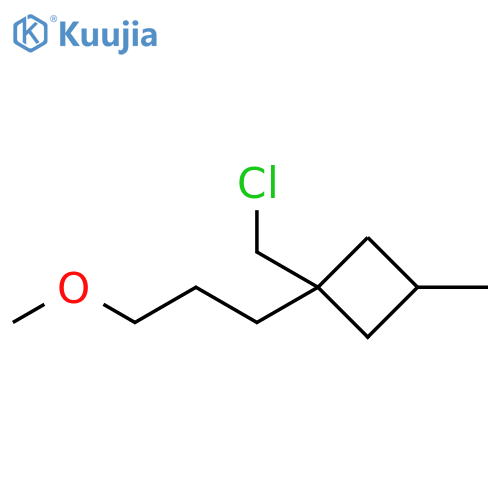 Cyclobutane, 1-(chloromethyl)-1-(3-methoxypropyl)-3-methyl- structure