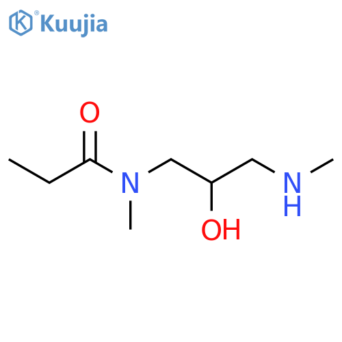 Propanamide, N-[2-hydroxy-3-(methylamino)propyl]-N-methyl- structure
