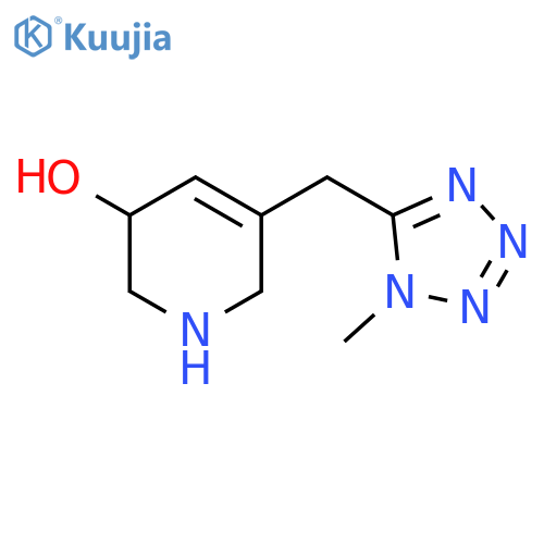 5-[(1-methyl-1H-1,2,3,4-tetrazol-5-yl)methyl]-1,2,3,6-tetrahydropyridin-3-ol structure
