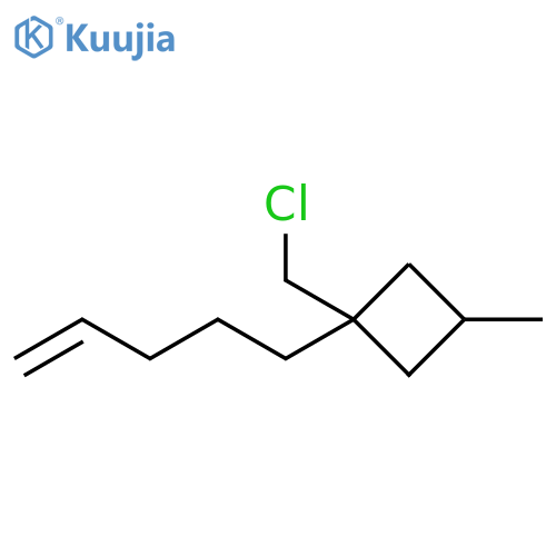 Cyclobutane, 1-(chloromethyl)-3-methyl-1-(4-penten-1-yl)- structure