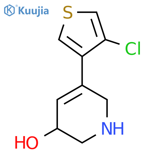 5-(4-Chlorothiophen-3-yl)-1,2,3,6-tetrahydropyridin-3-ol structure
