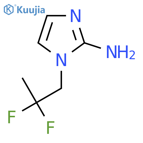 1-(2,2-difluoropropyl)-1H-imidazol-2-amine structure