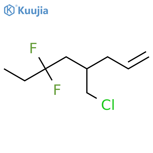 4-(Chloromethyl)-6,6-difluorooct-1-ene structure