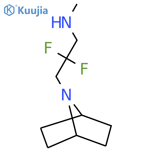 3-(7-azabicyclo[2.2.1]heptan-7-yl)-2,2-difluoro-N-methylpropan-1-amine structure