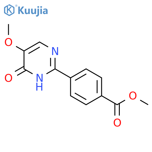 Methyl 4-(4-hydroxy-5-methoxypyrimidin-2-yl)benzoate structure