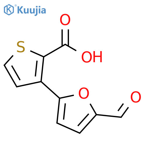 3-(5-formylfuran-2-yl)thiophene-2-carboxylic acid structure