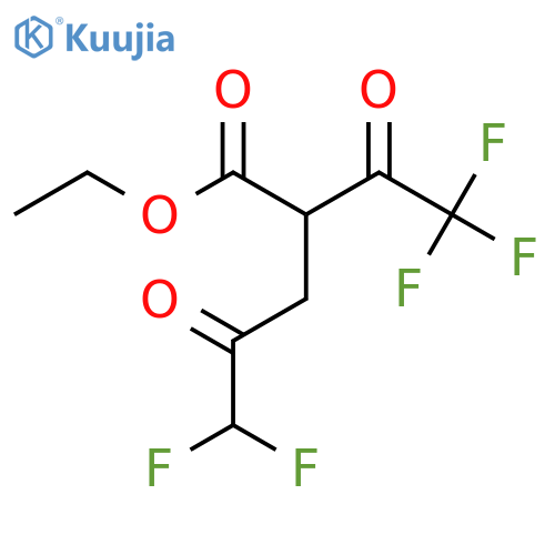 ethyl 5,5-difluoro-4-oxo-2-(trifluoroacetyl)pentanoate structure