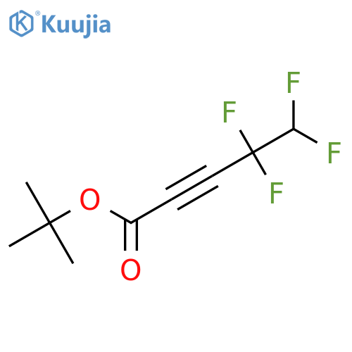 Tert-butyl 4,4,5,5-tetrafluoropent-2-ynoate structure