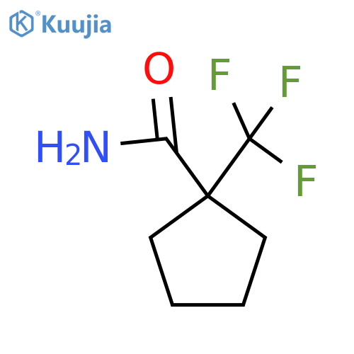 1-(Trifluoromethyl)cyclopentane-1-carboxamide structure