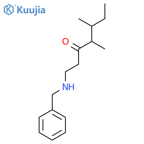 1-(Benzylamino)-4,5-dimethylheptan-3-one structure