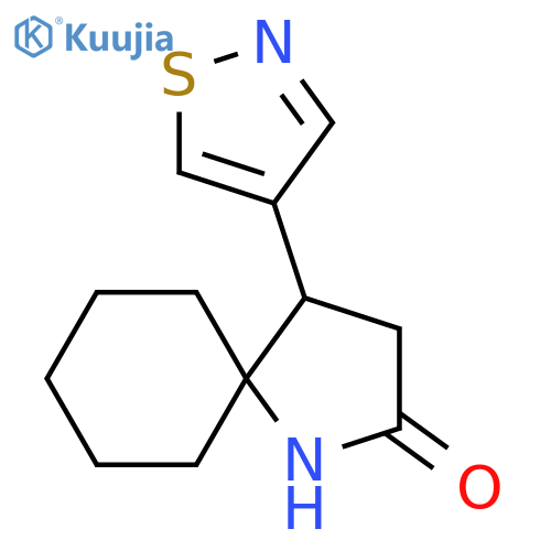 4-(1,2-Thiazol-4-yl)-1-azaspiro[4.5]decan-2-one structure
