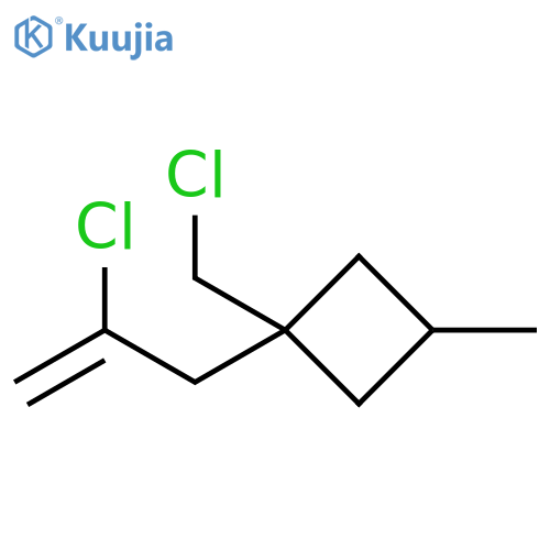 Cyclobutane, 1-(chloromethyl)-1-(2-chloro-2-propen-1-yl)-3-methyl- structure