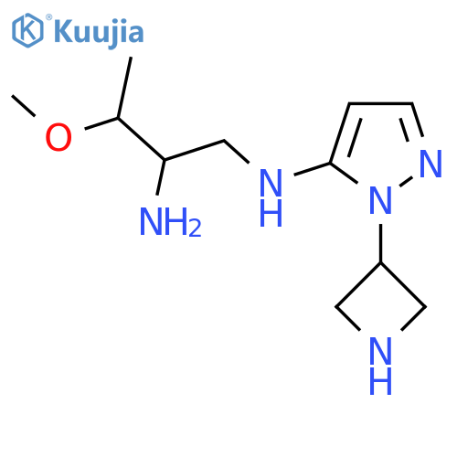 N1-1-(azetidin-3-yl)-1H-pyrazol-5-yl-3-methoxybutane-1,2-diamine structure