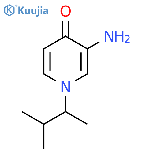 3-amino-1-(3-methylbutan-2-yl)-1,4-dihydropyridin-4-one structure
