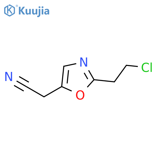 5-Oxazoleacetonitrile, 2-(2-chloroethyl)- structure