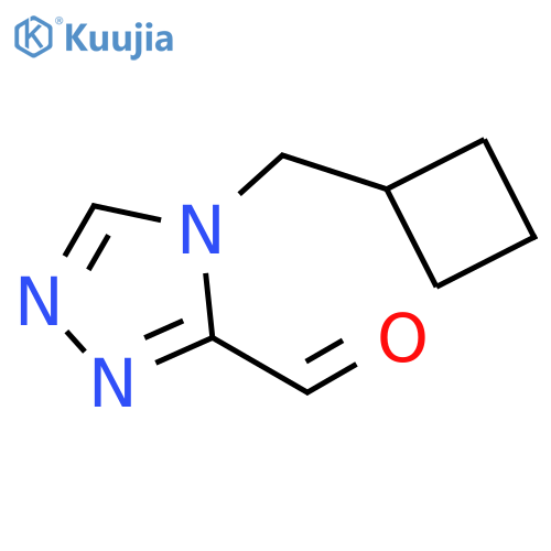 4H-1,2,4-Triazole-3-carboxaldehyde, 4-(cyclobutylmethyl)- structure