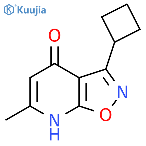 3-Cyclobutyl-6-methyl-[1,2]oxazolo[5,4-b]pyridin-4-ol structure