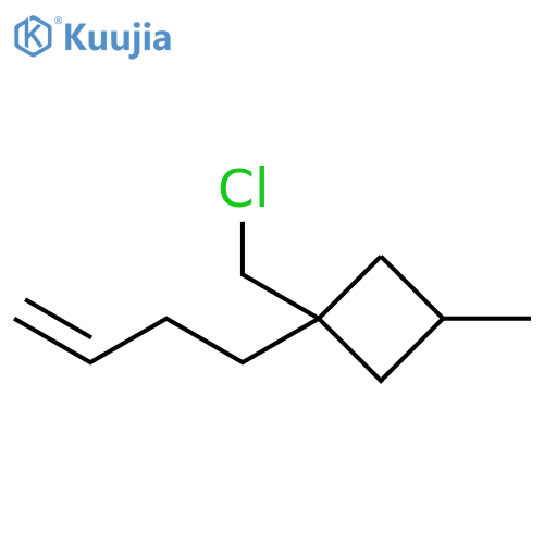 Cyclobutane, 1-(3-buten-1-yl)-1-(chloromethyl)-3-methyl- structure