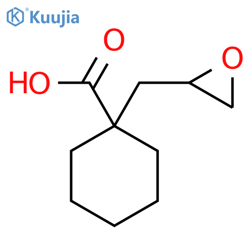 1-(Oxiran-2-ylmethyl)cyclohexane-1-carboxylic acid structure