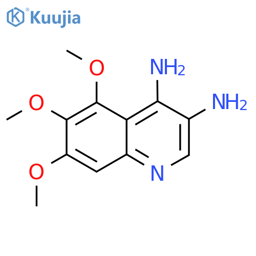 5,6,7-Trimethoxyquinoline-3,4-diamine structure