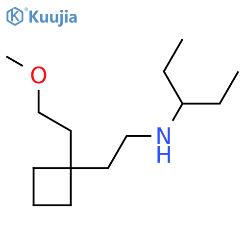 {2-[1-(2-Methoxyethyl)cyclobutyl]ethyl}(pentan-3-yl)amine structure