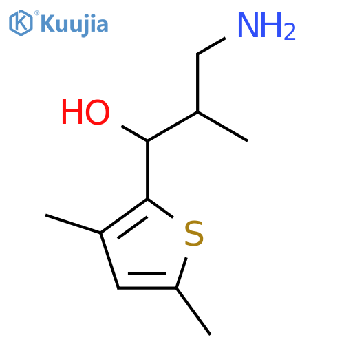2-Thiophenemethanol, α-(2-amino-1-methylethyl)-3,5-dimethyl- structure