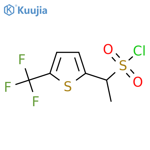 2-Thiophenemethanesulfonyl chloride, α-methyl-5-(trifluoromethyl)- structure