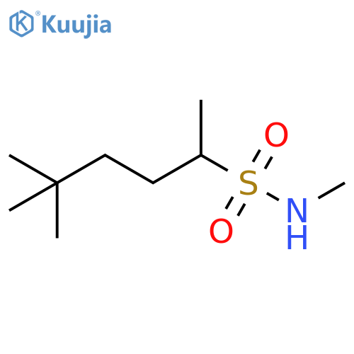 2-Hexanesulfonamide, N,5,5-trimethyl- structure