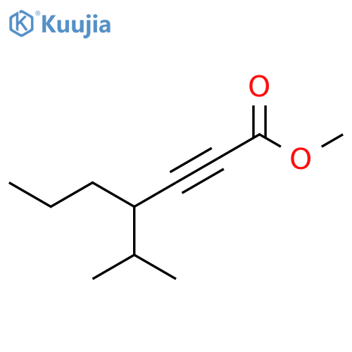 2-Heptynoic acid, 4-(1-methylethyl)-, methyl ester structure