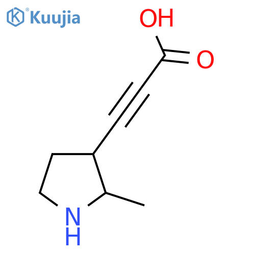 3-(2-Methylpyrrolidin-3-yl)prop-2-ynoic acid structure