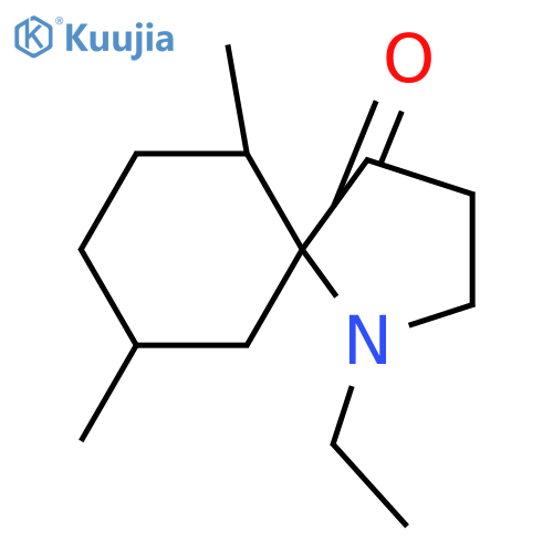 1-Ethyl-6,9-dimethyl-1-azaspiro[4.5]decan-4-one structure