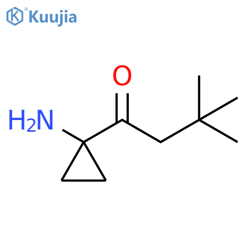 1-Butanone, 1-(1-aminocyclopropyl)-3,3-dimethyl- structure