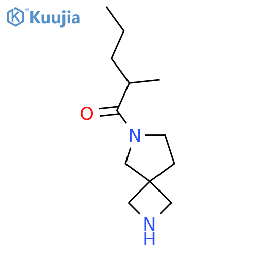 1-{2,6-Diazaspiro[3.4]octan-6-yl}-2-methylpentan-1-one structure