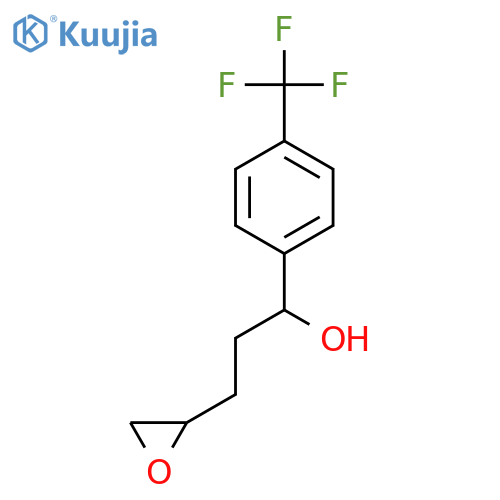 3-(Oxiran-2-yl)-1-[4-(trifluoromethyl)phenyl]propan-1-ol structure
