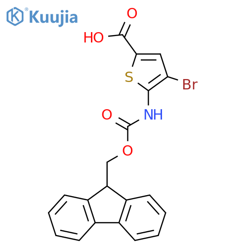 2-Thiophenecarboxylic acid, 4-bromo-5-[[(9H-fluoren-9-ylmethoxy)carbonyl]amino]- structure