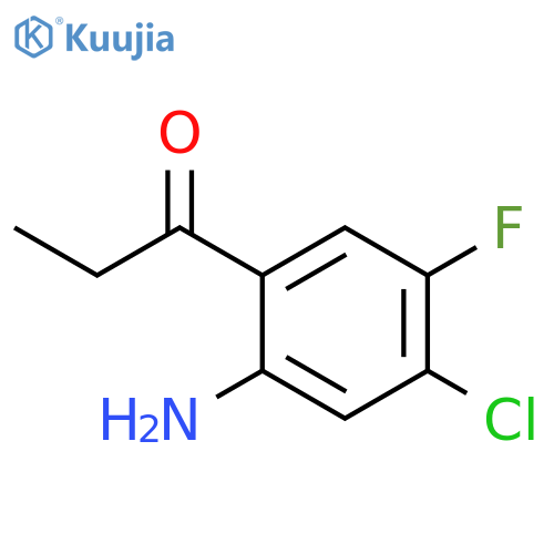 1-Propanone, 1-(2-amino-4-chloro-5-fluorophenyl)- structure