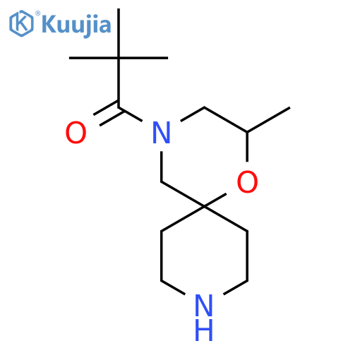 2,2-Dimethyl-1-{2-methyl-1-oxa-4,9-diazaspiro[5.5]undecan-4-yl}propan-1-one structure